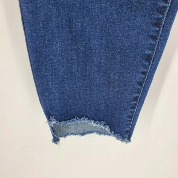 Torrid feel the fit high sky skinny Cotton raw hem plus dark wash jeans - Picture 6 of 6